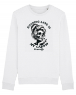 Moda rebelă pt mame moderne - Running late is my cardio Bluză mânecă lungă Unisex Rise