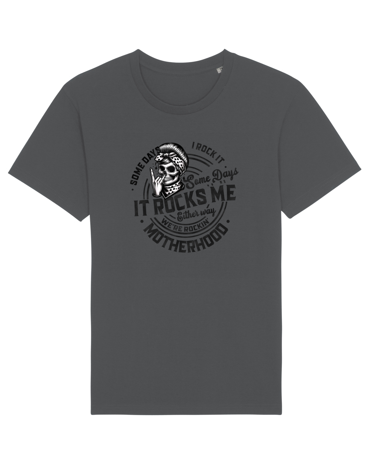Tricou mânecă scurtă Unisex Rocker Anthracite