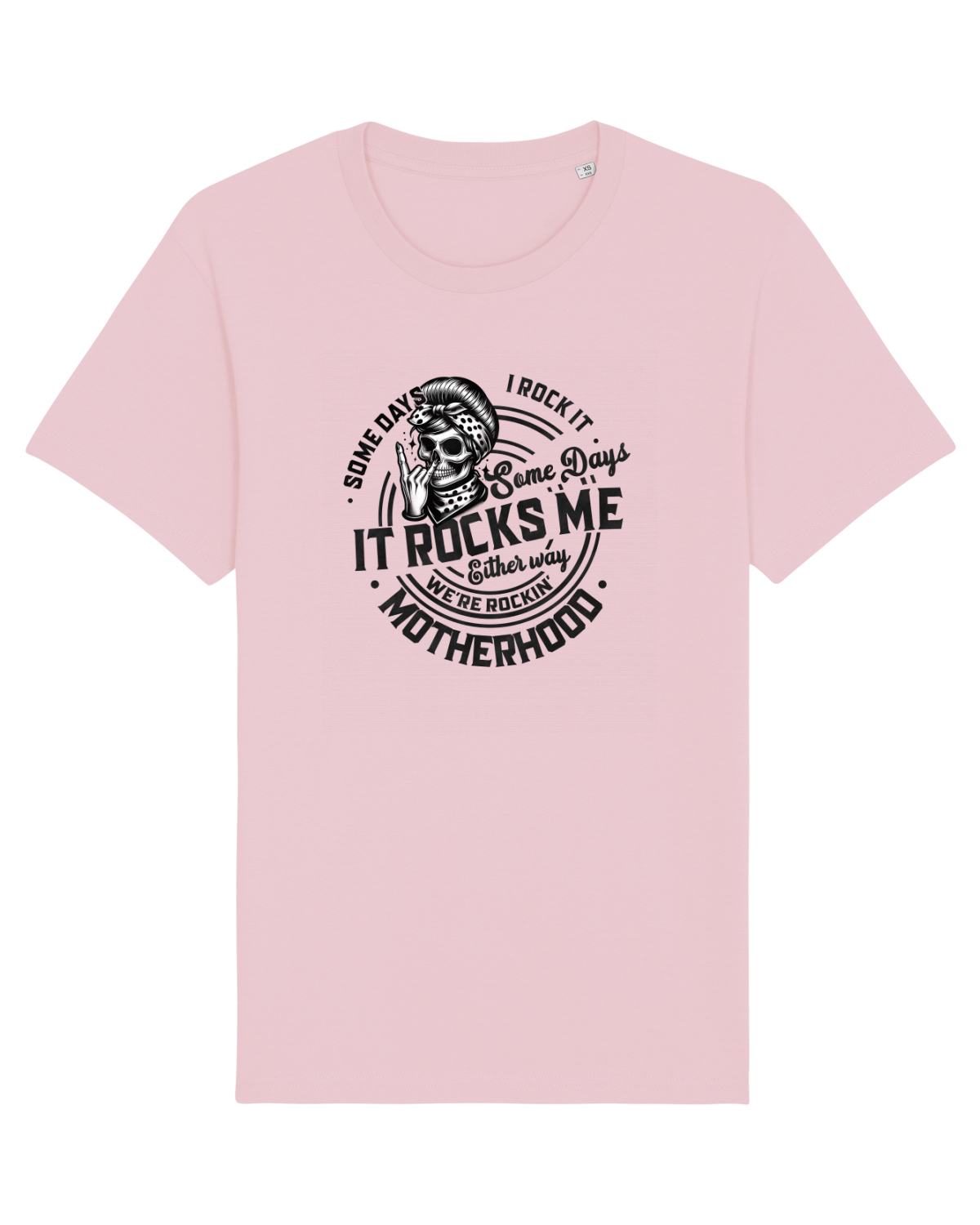 Tricou mânecă scurtă Unisex Rocker Cotton Pink