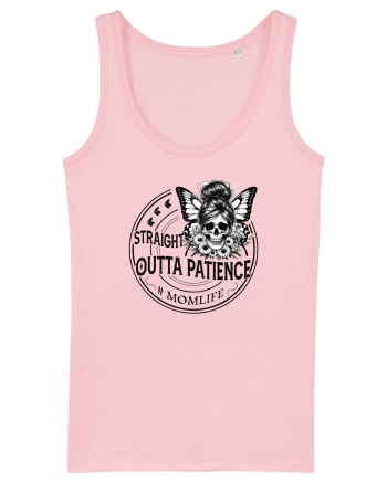Moda rebelă pt mame moderne - Straight outta patience Cotton Pink