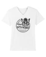 Moda rebelă pt mame moderne - Straight outta patience Tricou mânecă scurtă guler V Bărbat Presenter