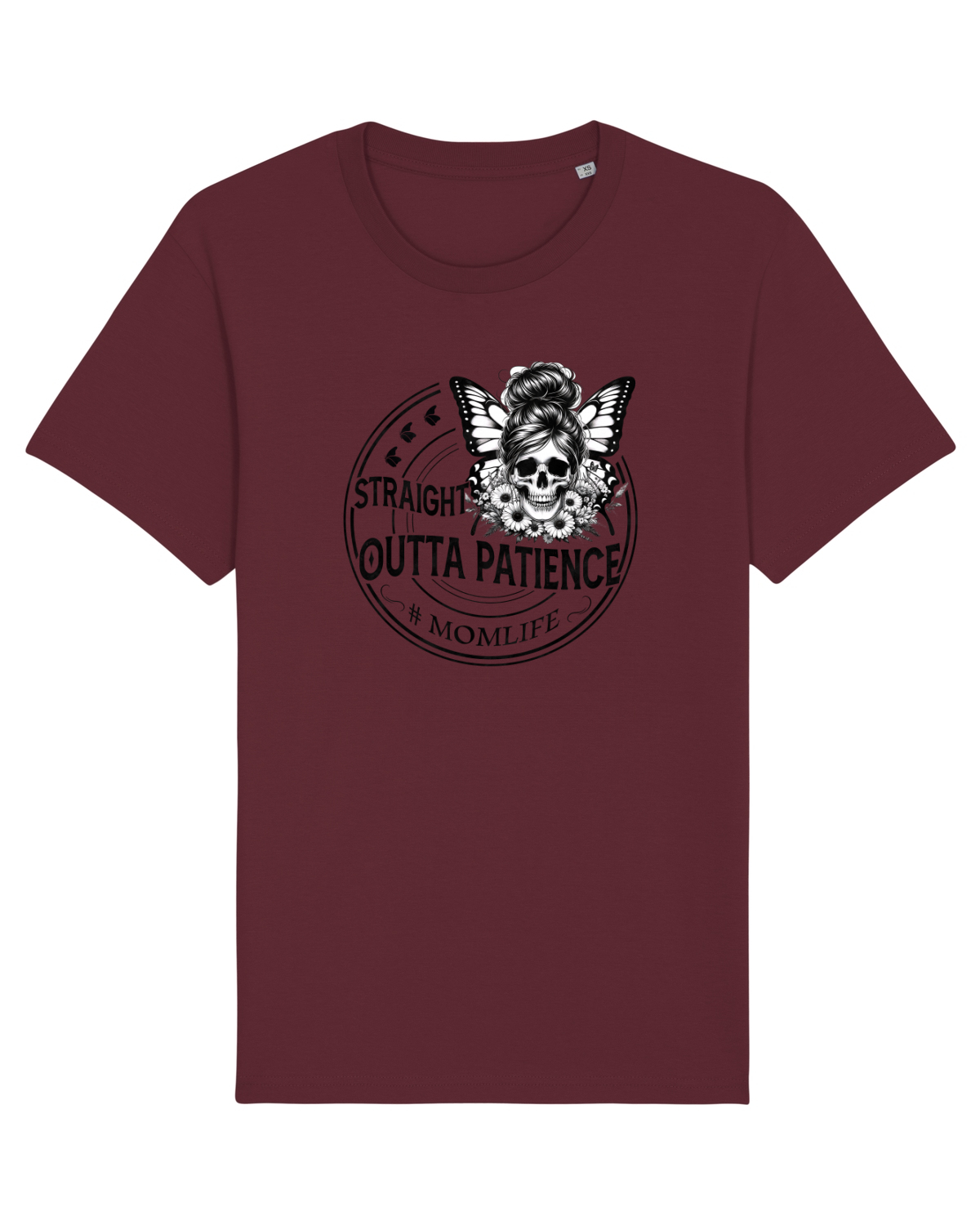 Tricou mânecă scurtă Unisex Rocker Burgundy