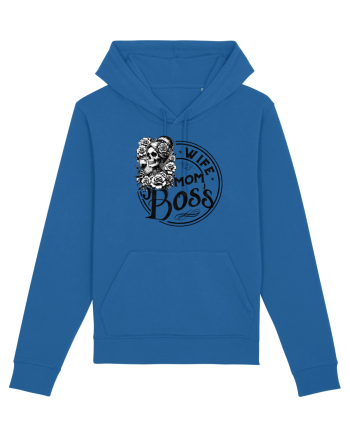Moda rebelă pt mame moderne - Wife mom boss Royal Blue