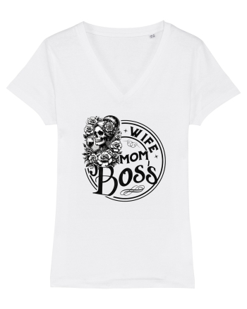 Moda rebelă pt mame moderne - Wife mom boss White