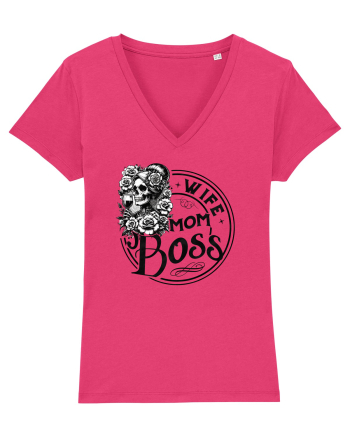 Moda rebelă pt mame moderne - Wife mom boss Raspberry