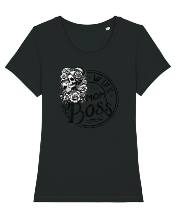 Moda rebelă pt mame moderne - Wife mom boss Black