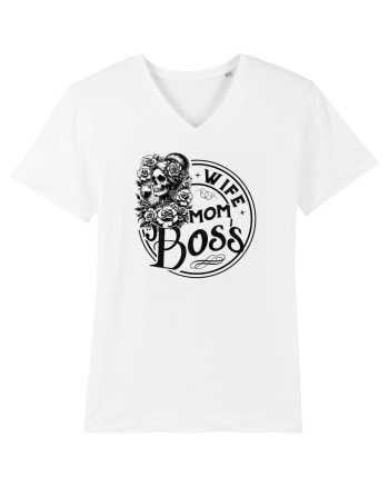 Moda rebelă pt mame moderne - Wife mom boss White