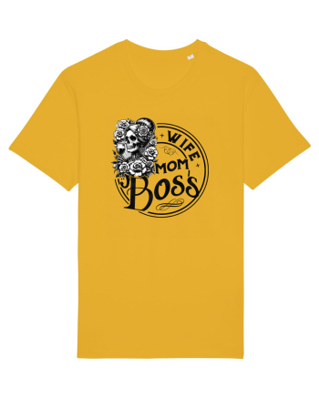 Moda rebelă pt mame moderne - Wife mom boss Spectra Yellow
