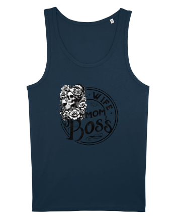 Moda rebelă pt mame moderne - Wife mom boss Navy