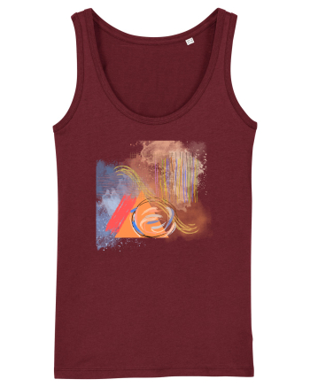Abstract Design Burgundy