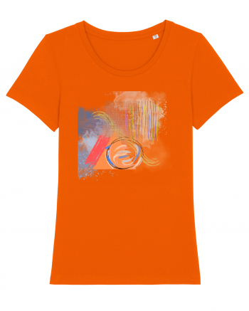 Abstract Design Bright Orange