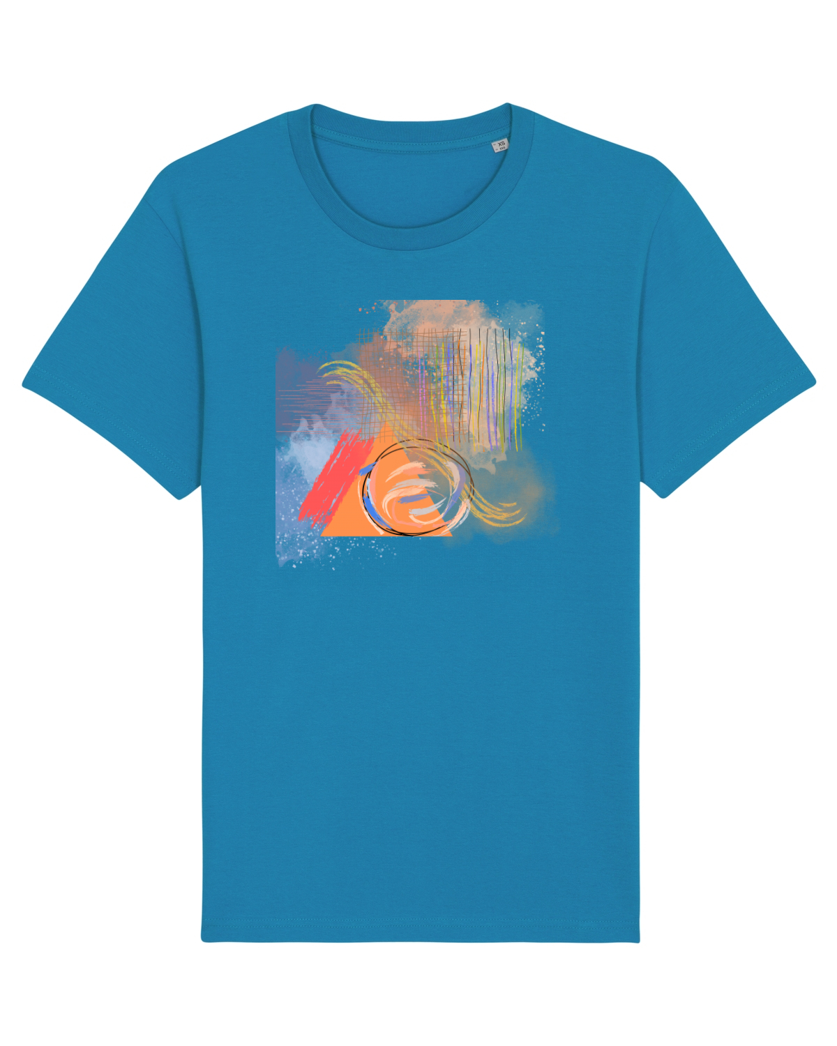 Tricou mânecă scurtă Unisex Rocker Azur