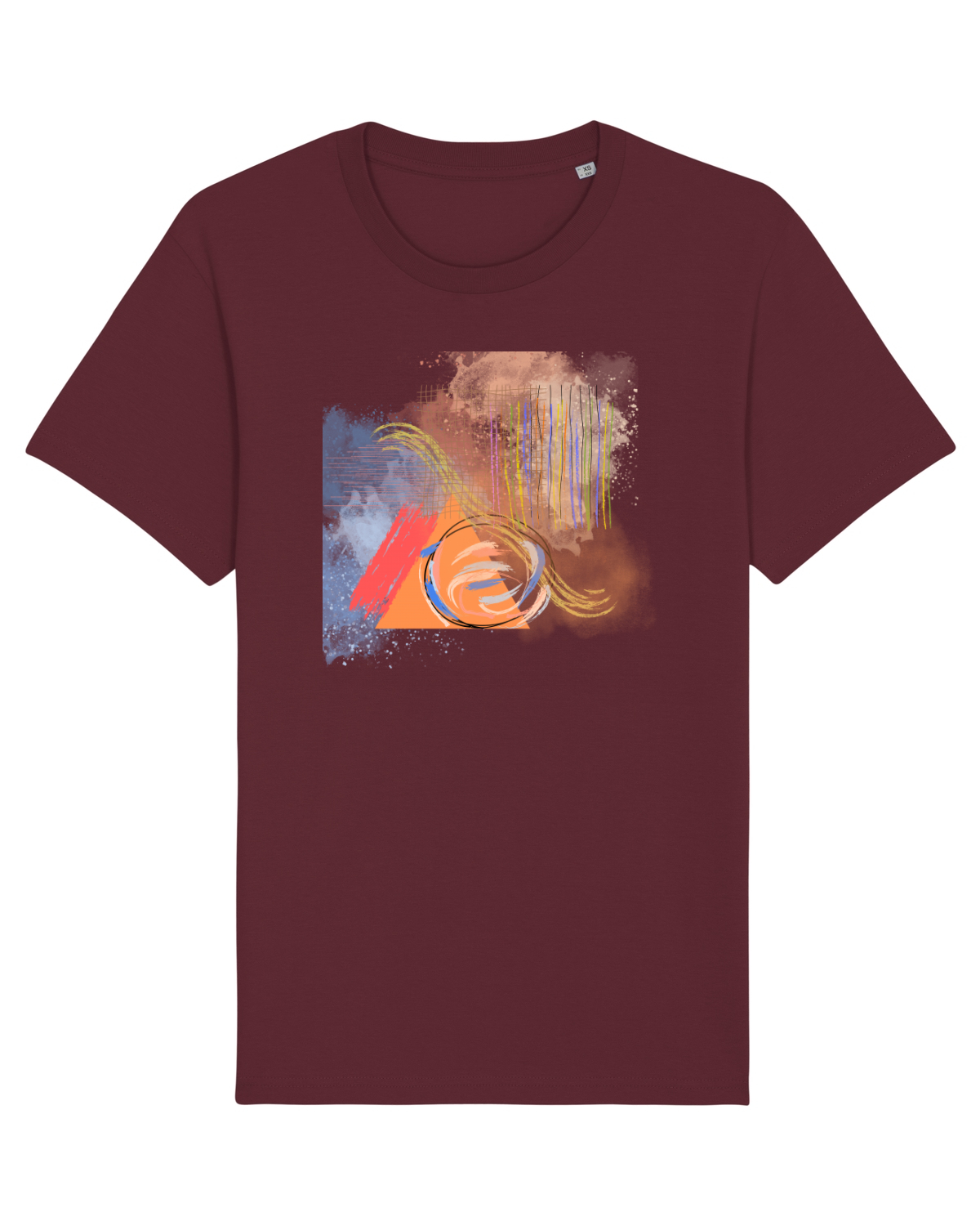 Tricou mânecă scurtă Unisex Rocker Burgundy