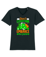 Don't cloverthink it embrace the puns! Tricou mânecă scurtă guler V Bărbat Presenter