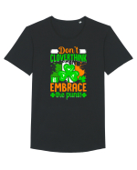 Don't cloverthink it embrace the puns! Tricou mânecă scurtă guler larg Bărbat Skater