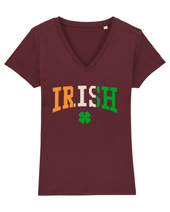 Irish St. Patrick Flag Burgundy