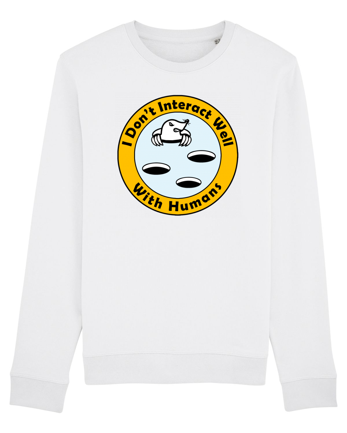 Bluză mânecă lungă Unisex Rise White