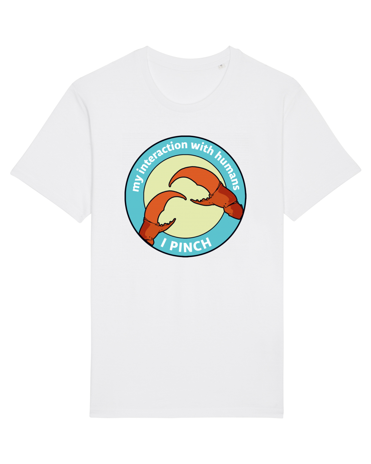 Tricou mânecă scurtă Unisex Rocker White