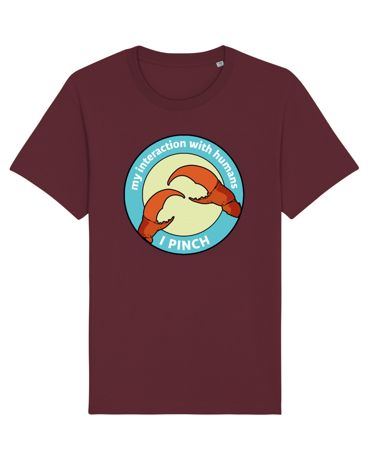 Tricou mânecă scurtă Unisex Rocker Burgundy