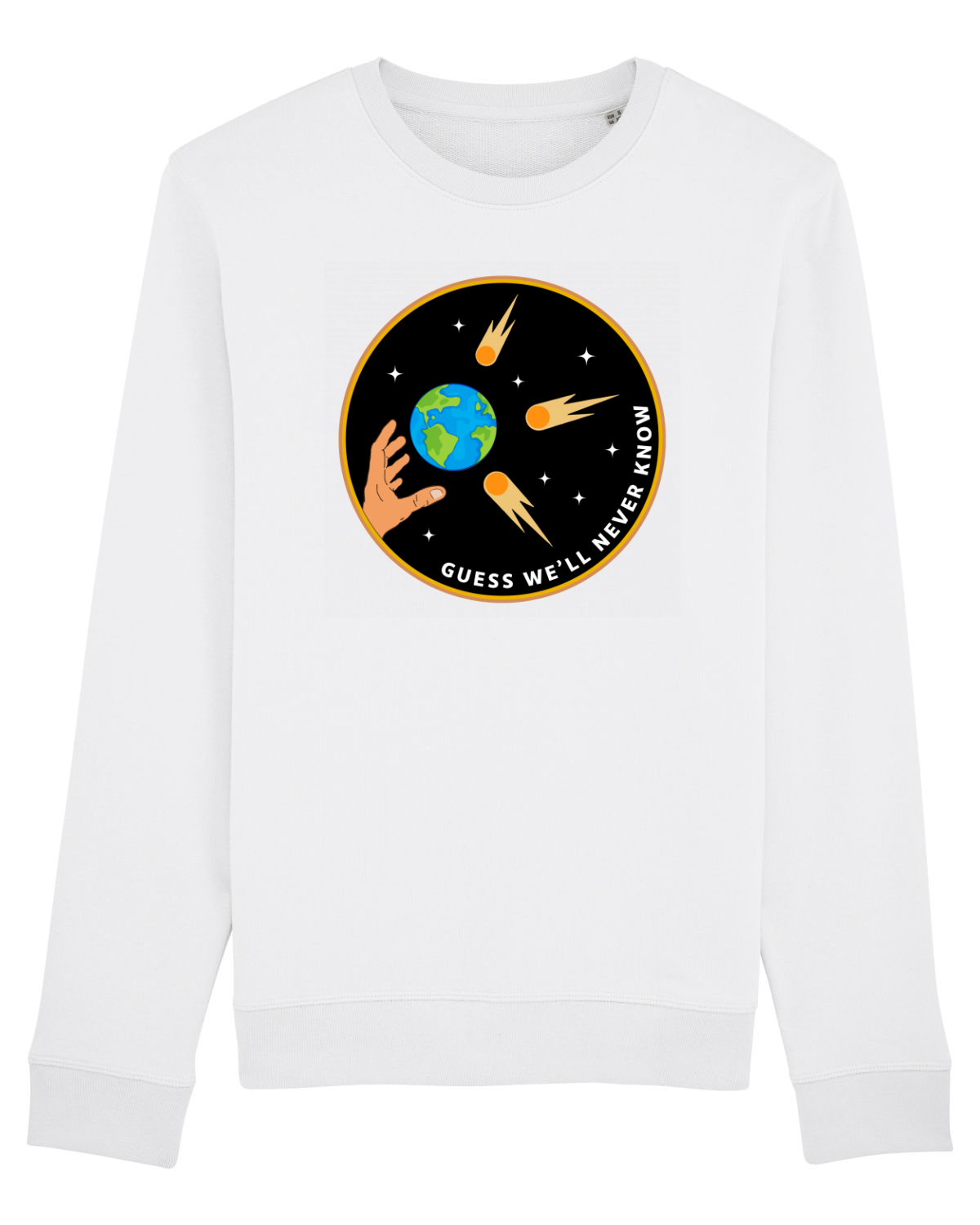 Bluză mânecă lungă Unisex Rise White