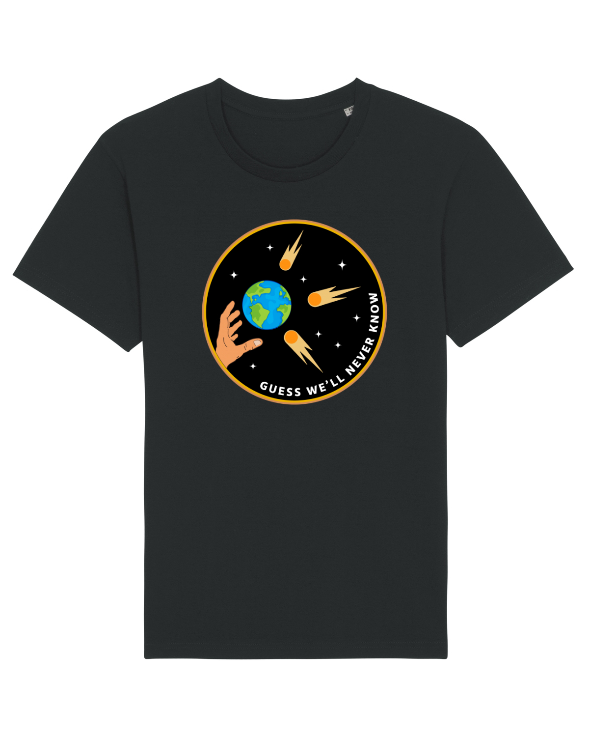 Tricou mânecă scurtă Unisex Rocker Black