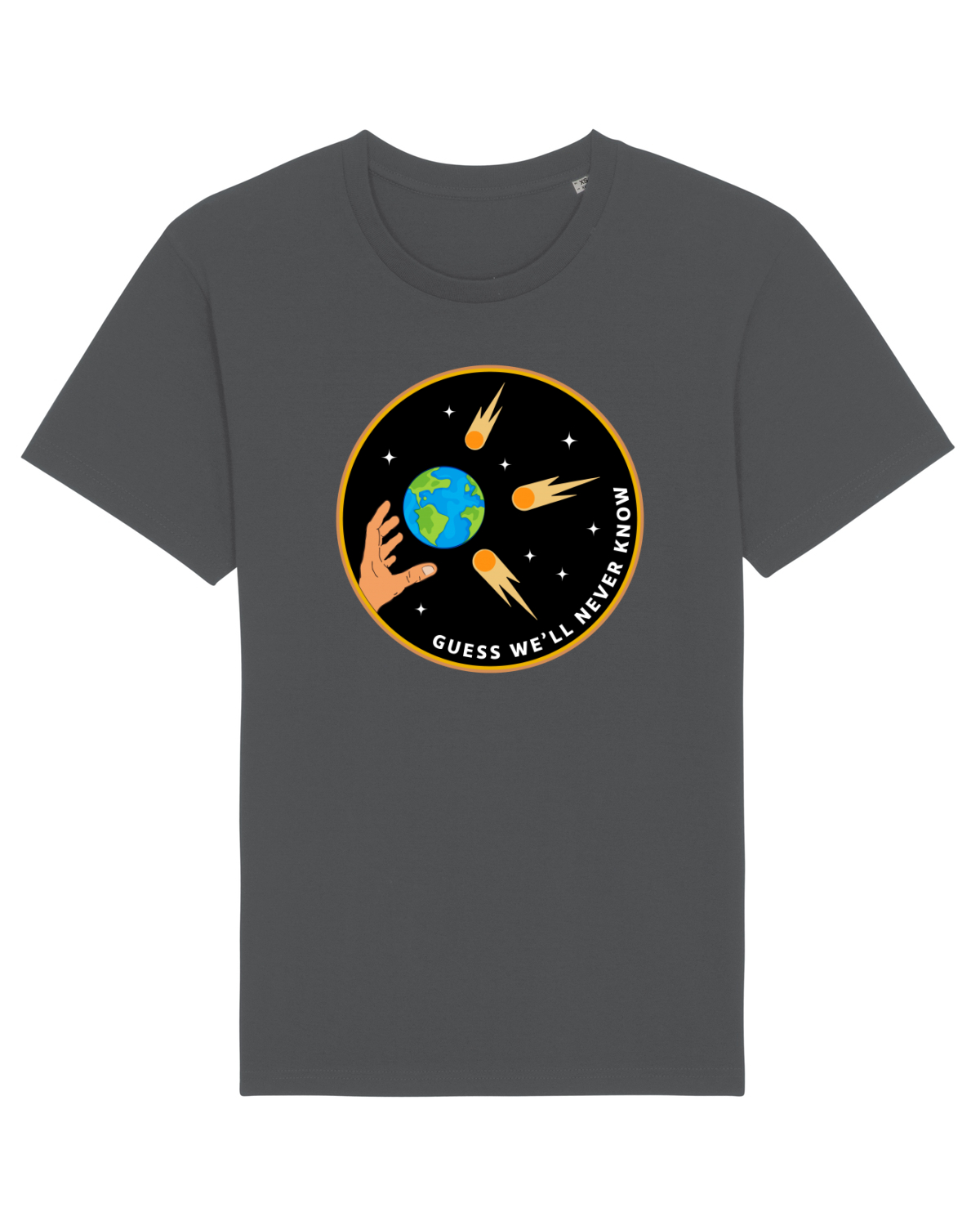 Tricou mânecă scurtă Unisex Rocker Anthracite