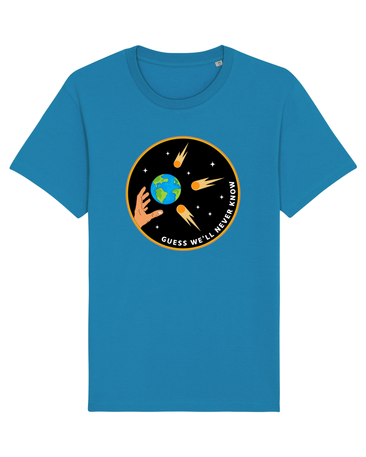 Tricou mânecă scurtă Unisex Rocker Azur