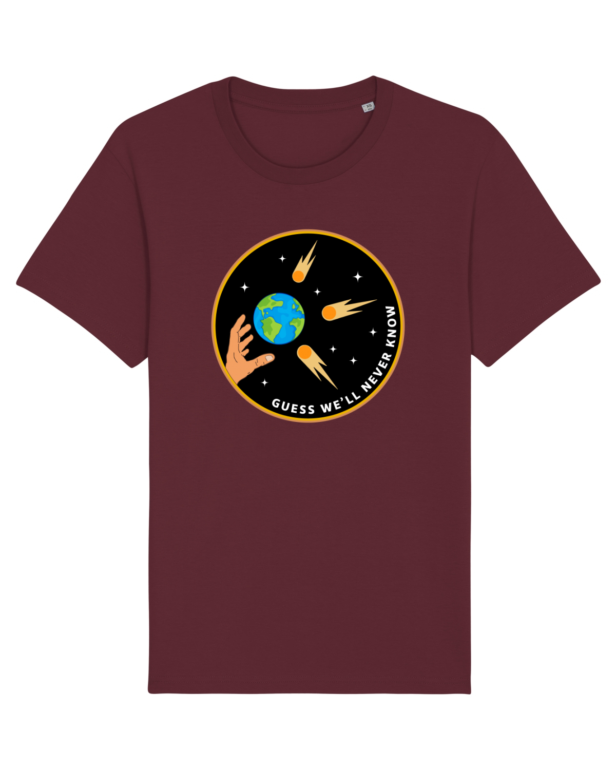Tricou mânecă scurtă Unisex Rocker Burgundy