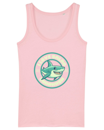 Funny Shark Joke Cotton Pink