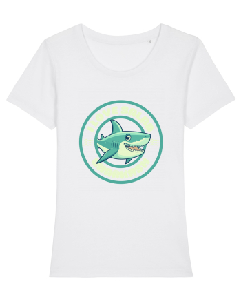 Funny Shark Joke White
