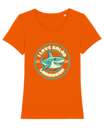 Funny Shark Joke Bright Orange