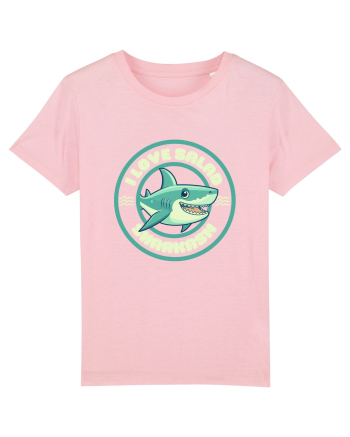 Funny Shark Joke Cotton Pink