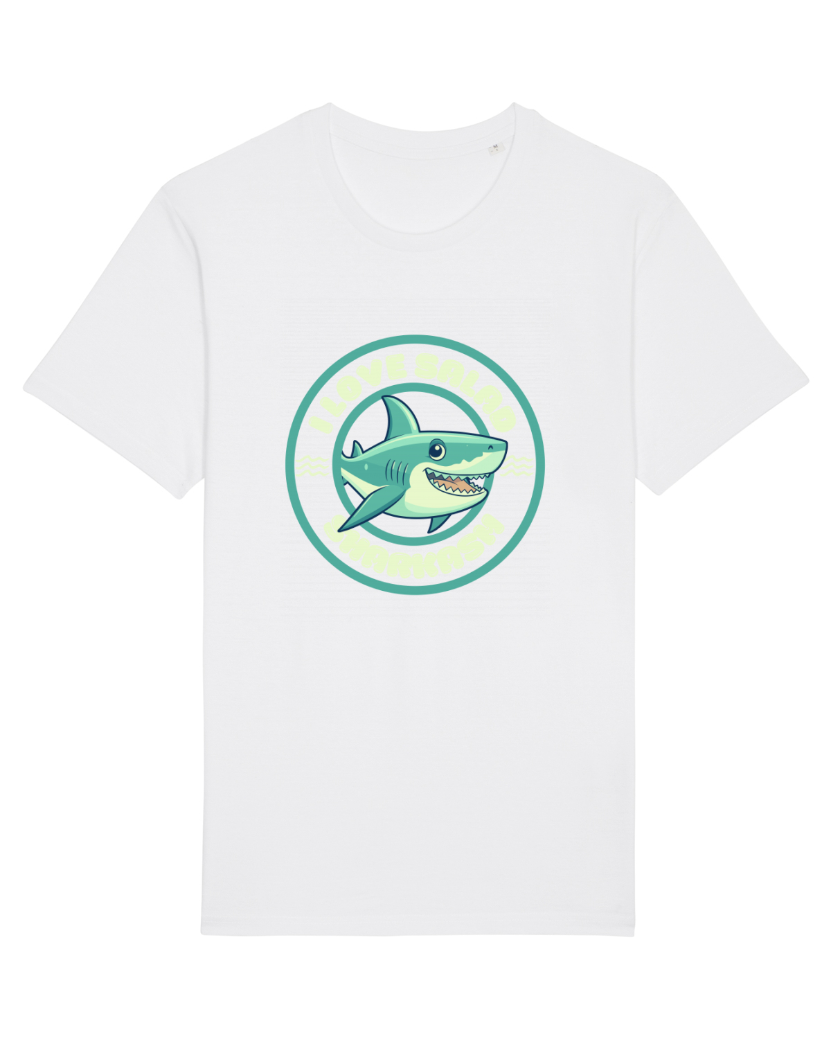 Tricou mânecă scurtă Unisex Rocker White