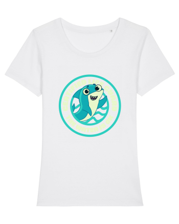 Funny Shark Joke White