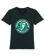Funny Shark Joke Tricou mânecă scurtă guler V Bărbat Presenter