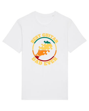 Best Guitar Dad Ever White
