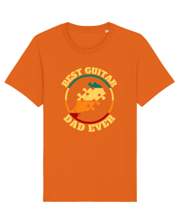 Best Guitar Dad Ever Bright Orange