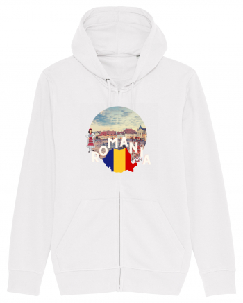 Romania Brasov etno logo Hanorac cu fermoar Unisex Connector