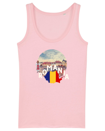Romania Brasov etno logo Cotton Pink