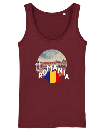Romania Brasov etno logo Burgundy