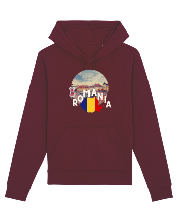 Romania Brasov etno logo Burgundy