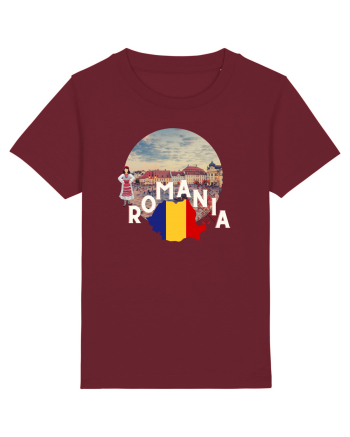 Romania Brasov etno logo Burgundy