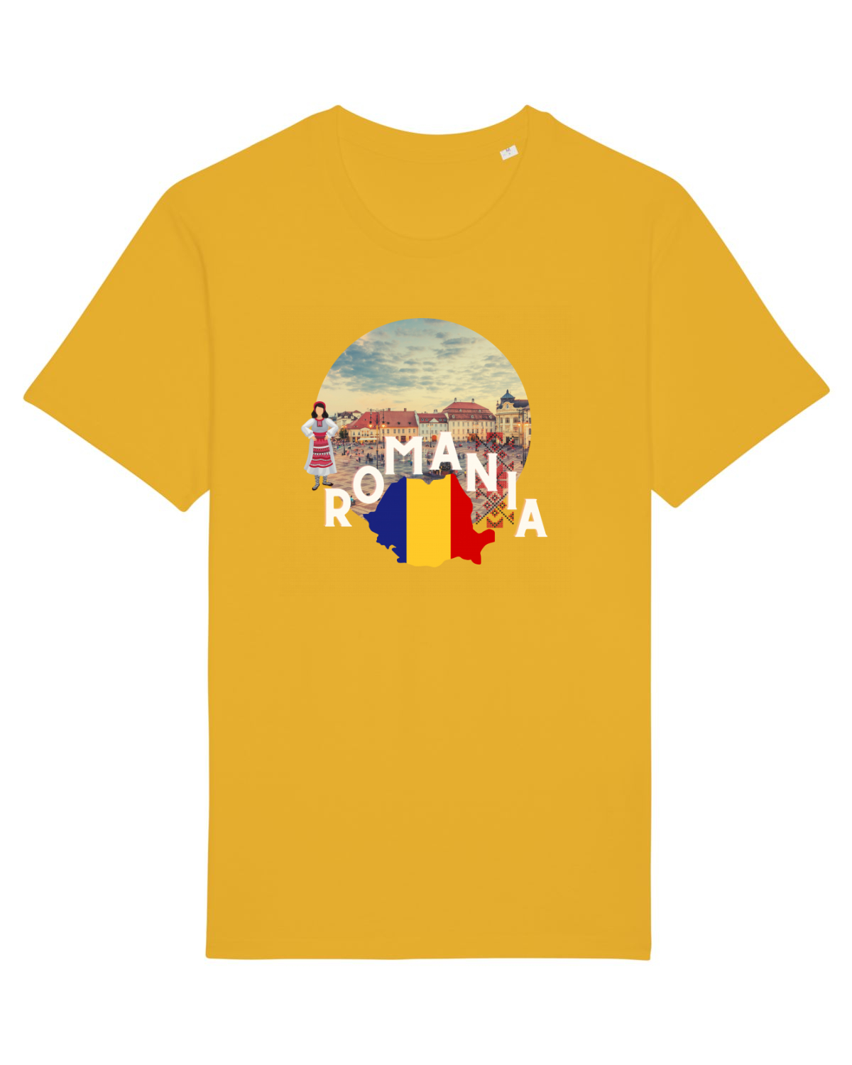 Tricou mânecă scurtă Unisex Rocker Spectra Yellow