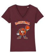 Mascota Basketball Tricou mânecă scurtă guler V Damă Evoker