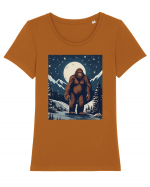 Stary Night Bigfoot Tricou mânecă scurtă guler larg fitted Damă Expresser