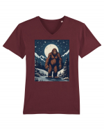 Stary Night Bigfoot Tricou mânecă scurtă guler V Bărbat Presenter