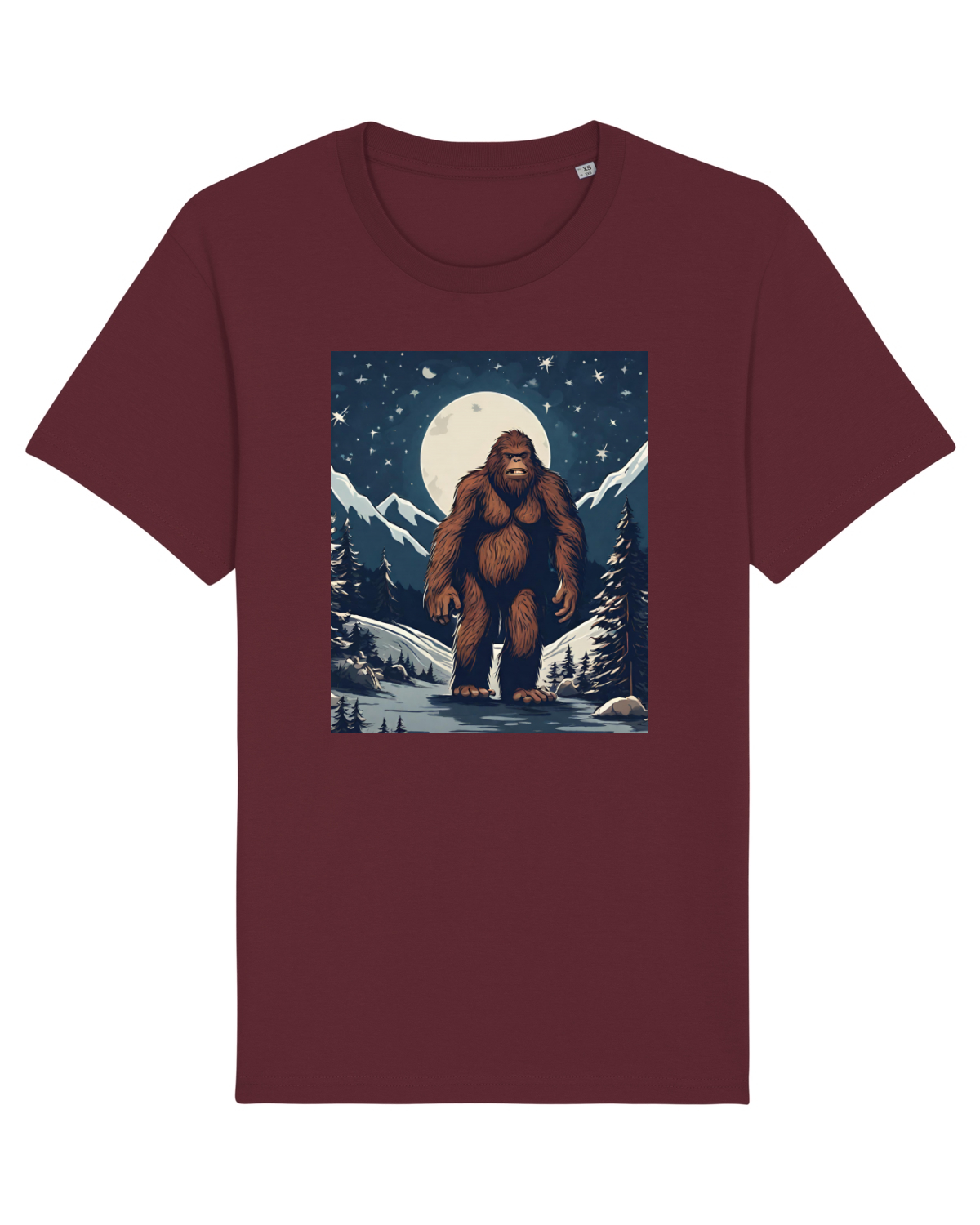 Tricou mânecă scurtă Unisex Rocker Burgundy