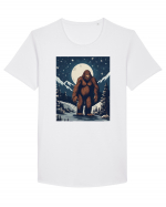 Stary Night Bigfoot Tricou mânecă scurtă guler larg Bărbat Skater