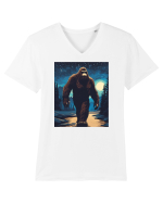 Stary Night Bigfoot Tricou mânecă scurtă guler V Bărbat Presenter