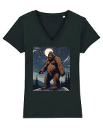Stary Night Bigfoot Tricou mânecă scurtă guler V Damă Evoker
